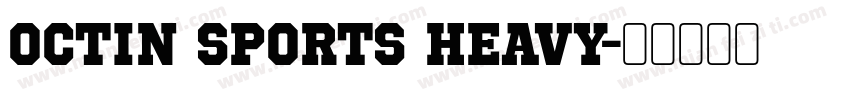 Octin Sports Heavy字体转换